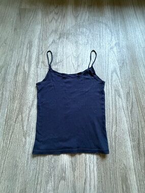 Women’s Navy Spaghetti Strap Tank Top